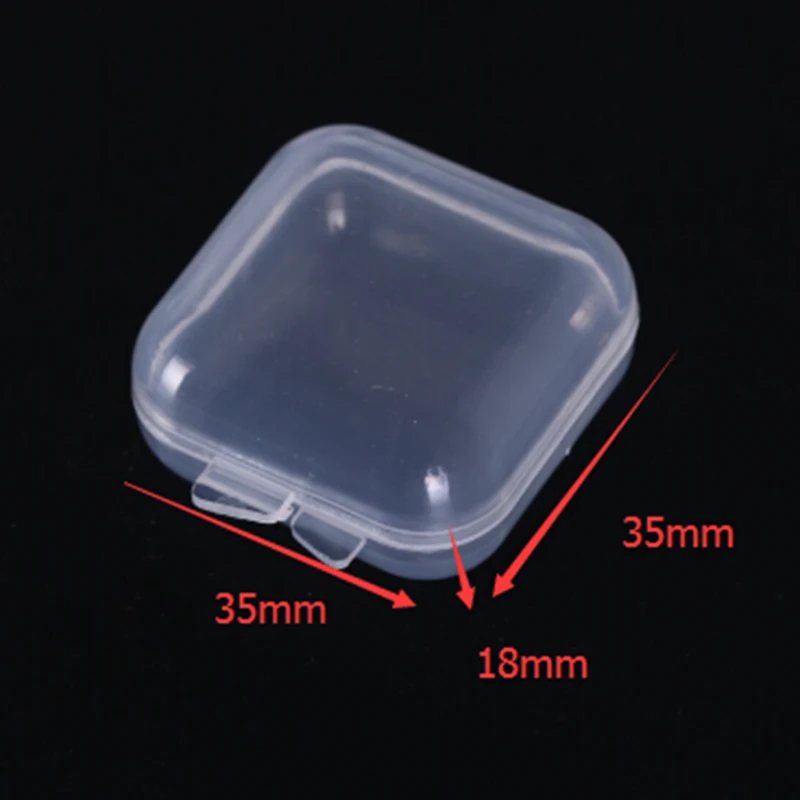 5pcs Mini Clear Plastic Sample Bottle Face Cream Container Ear Plug Small Box