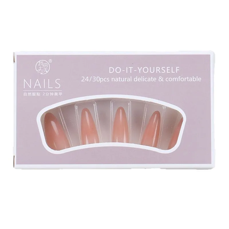 

Wearing nail pads Advanced sense naked skin gradual change Handmade nail pads Wholesale fake nail pads