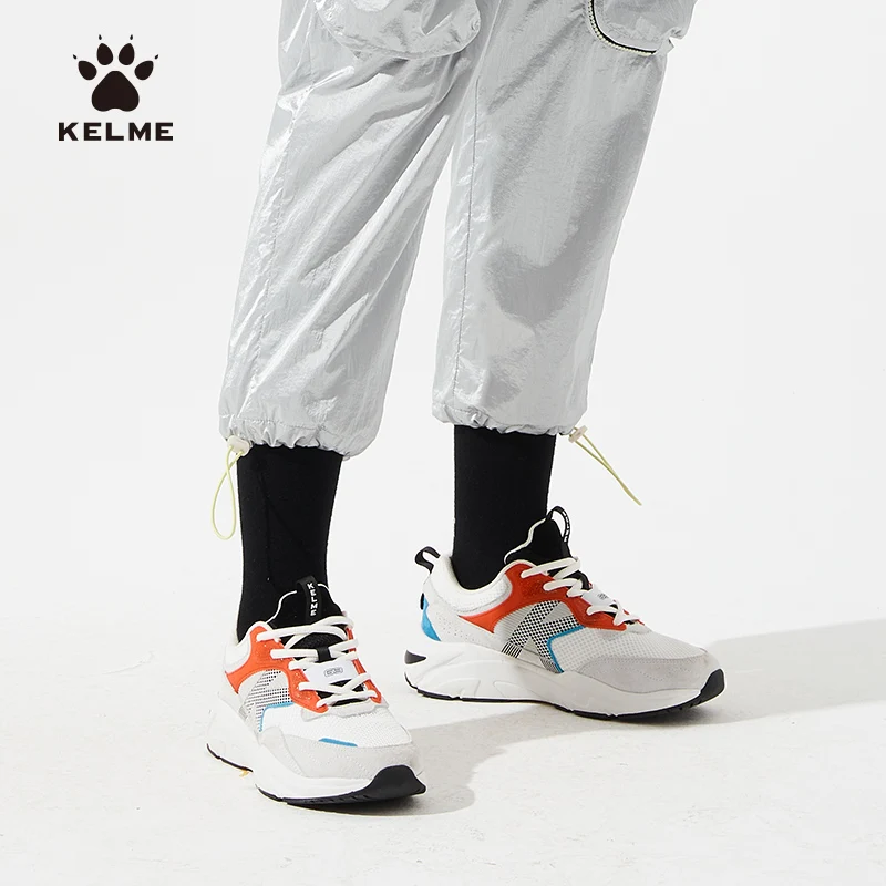 KELME obuwie sportowe męskie i damskie oddychające modne Retro kolor dopasowane buty XX60012001