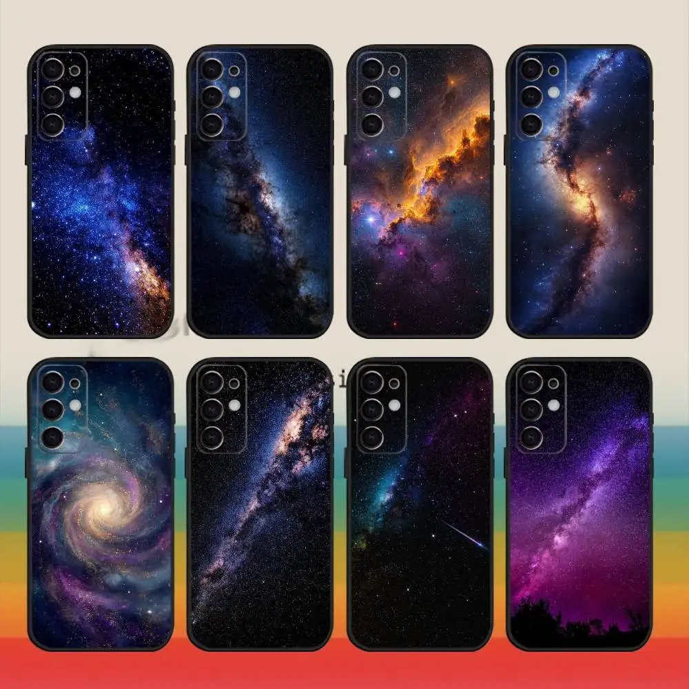 

Autumu Night Galaxys S-Sky Stars Space Phone Case For Samsung S25,S24,S21,S22,S23,S30,Ultra,S20,Plus,Fe,Note,5G Black Cover