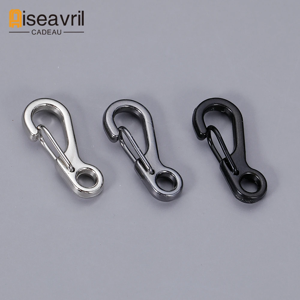 

20pcs Mini Carabiner Keychain Camping Gadgets EDC Survival Equipment Tiny Alloy Snap Hook Climbing Spring Backpack Tactical Gear