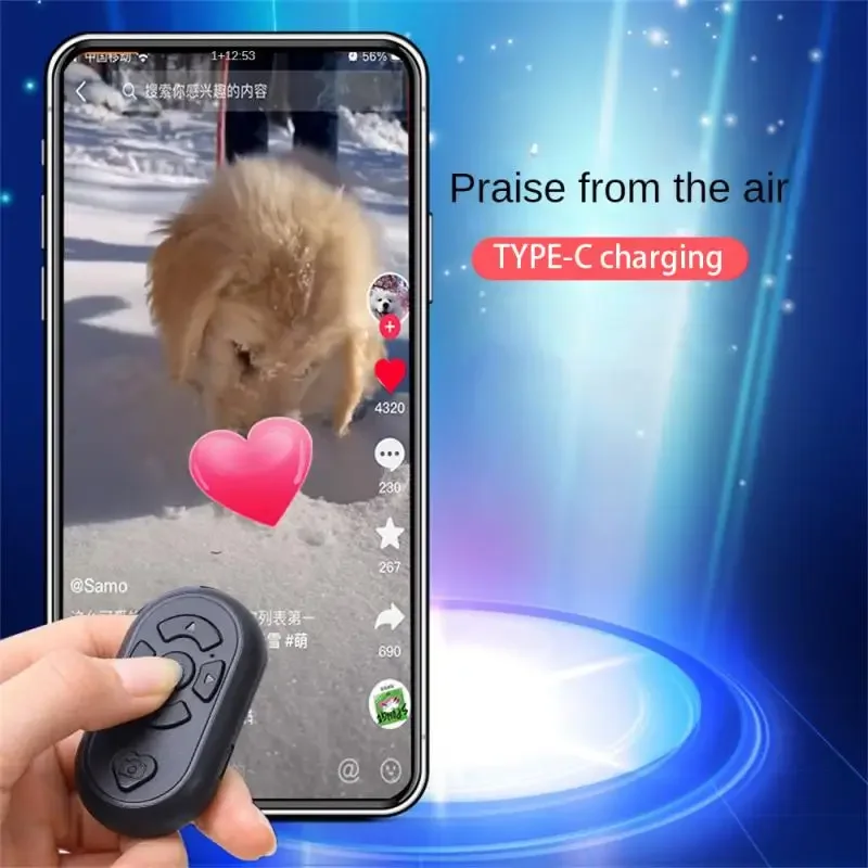 Wireless Button Self Timer Video Remote Control Android \Ios System For Mobile Self Timer