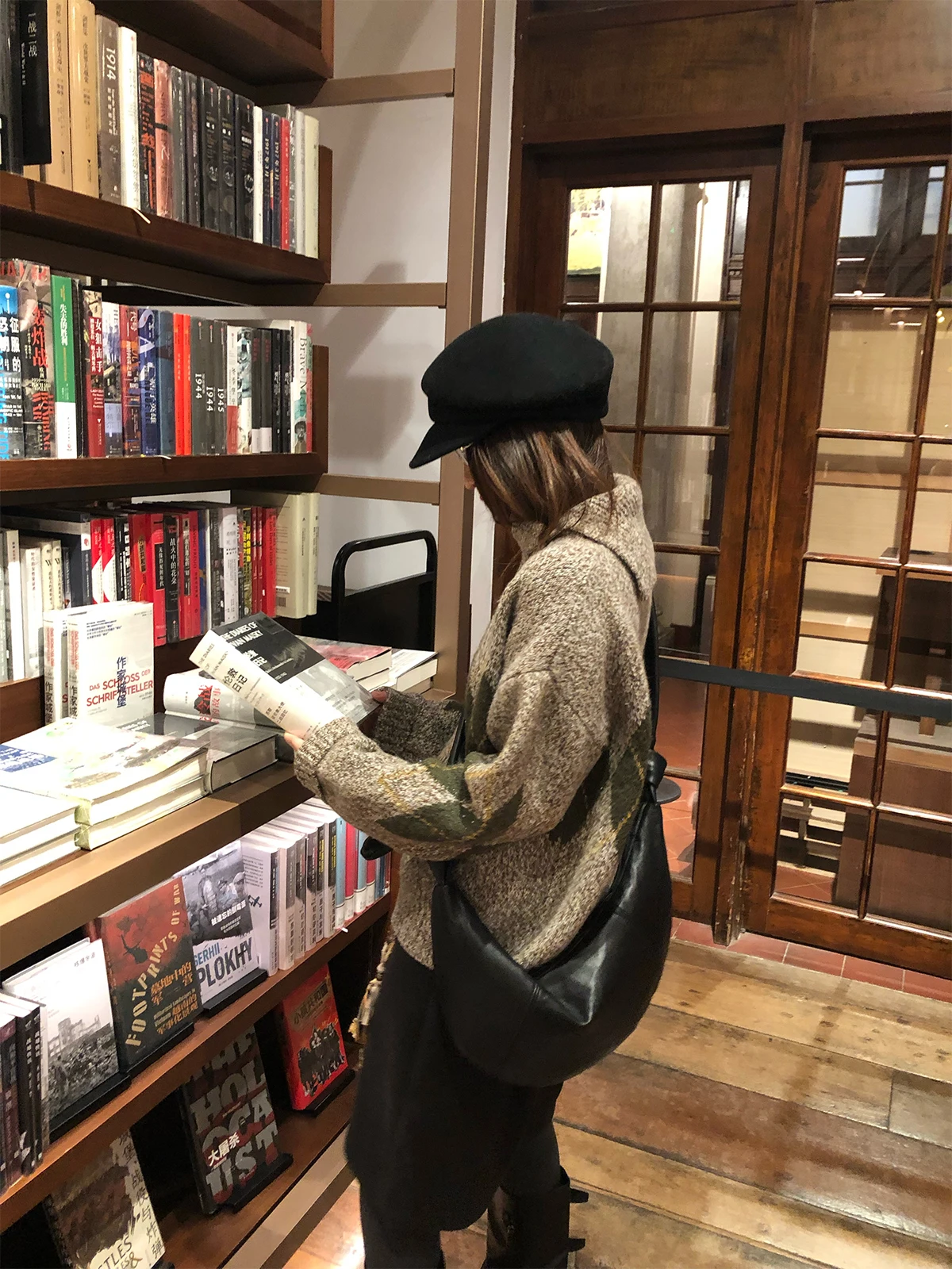 

Women's Knitted Sweater f High Collar Diamond Pattern Crew Ne Pullover Inner Wear Commute Sle Spring Autumn Winter