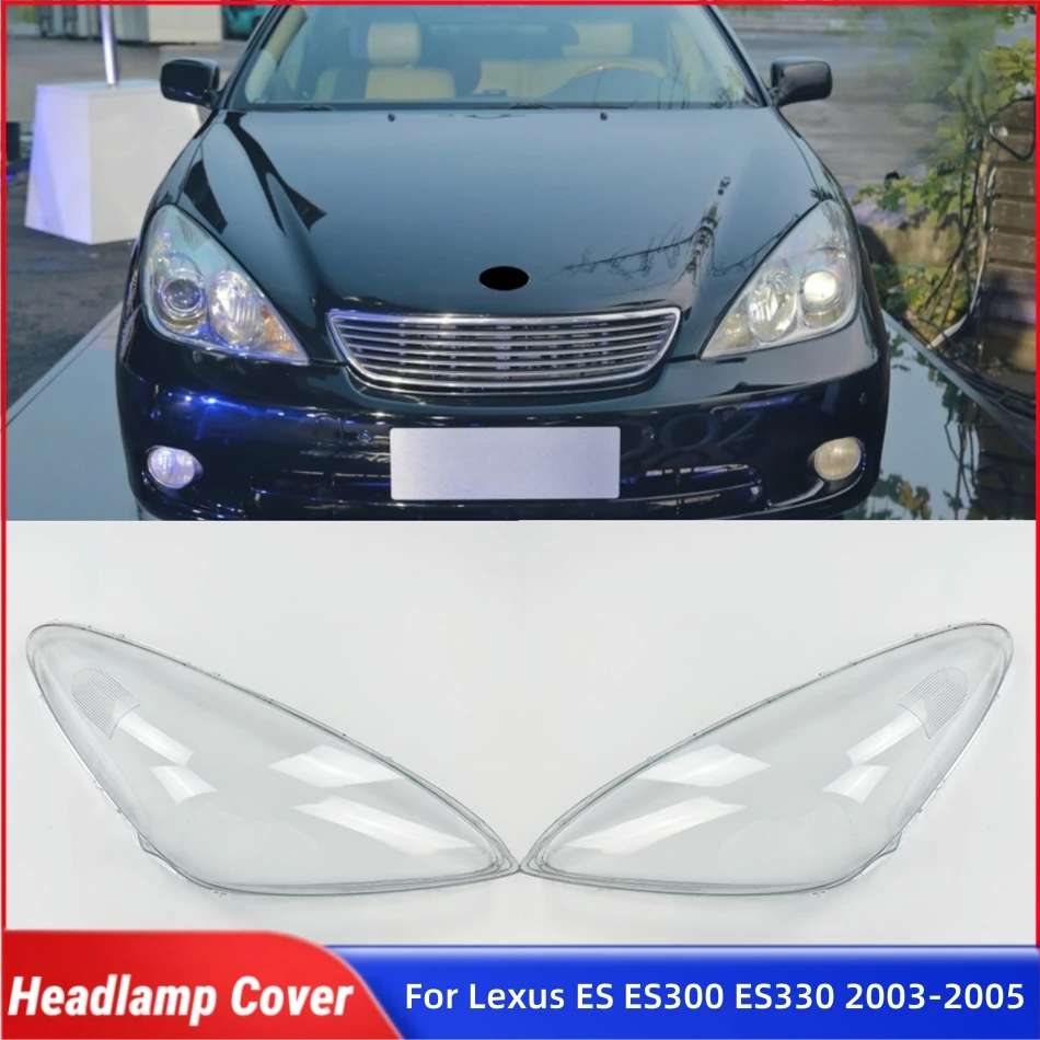 

Для Lexus ES ES300 ES330 2003 2004 2005, аксессуары, крышки для фар, крышка для фар автомобиля, крышка объектива передней фары, корпус