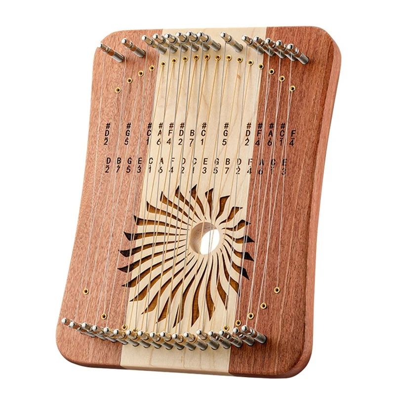 

HLURU Lyre Harp 31 Strings Lyre Fingerplay Piano Thumb Kalyre Professional Harp Keyboard Musical Instrument Easy Install