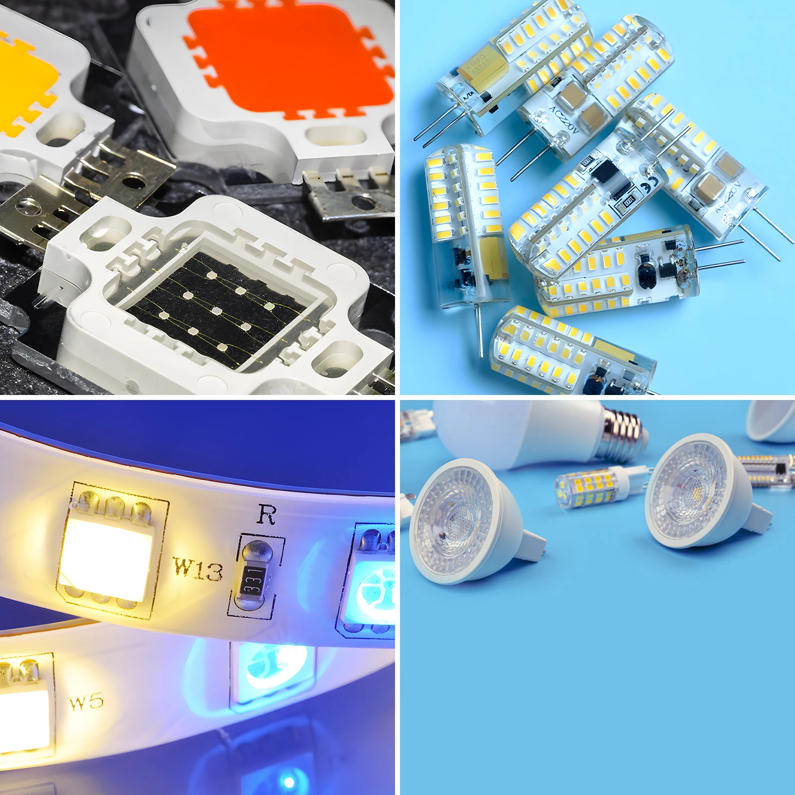 200pcs SMD Led Chip Diodes Light Emitting Lamp Red  0402# 0603# 0805# 1206#  Blue White Yellow Green