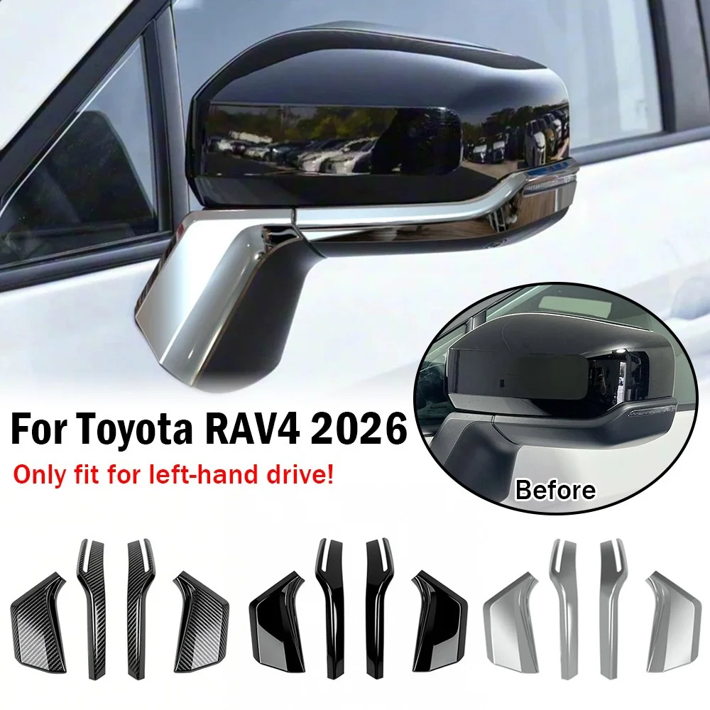 Für Toyota RAV4 2026 Autoaufkleber Rückspiegelabdeckung Flügelkappe Außenverkleidung Streifen Säulenverkleidung Dekor Zubehör Fahrzeug – Detail 1