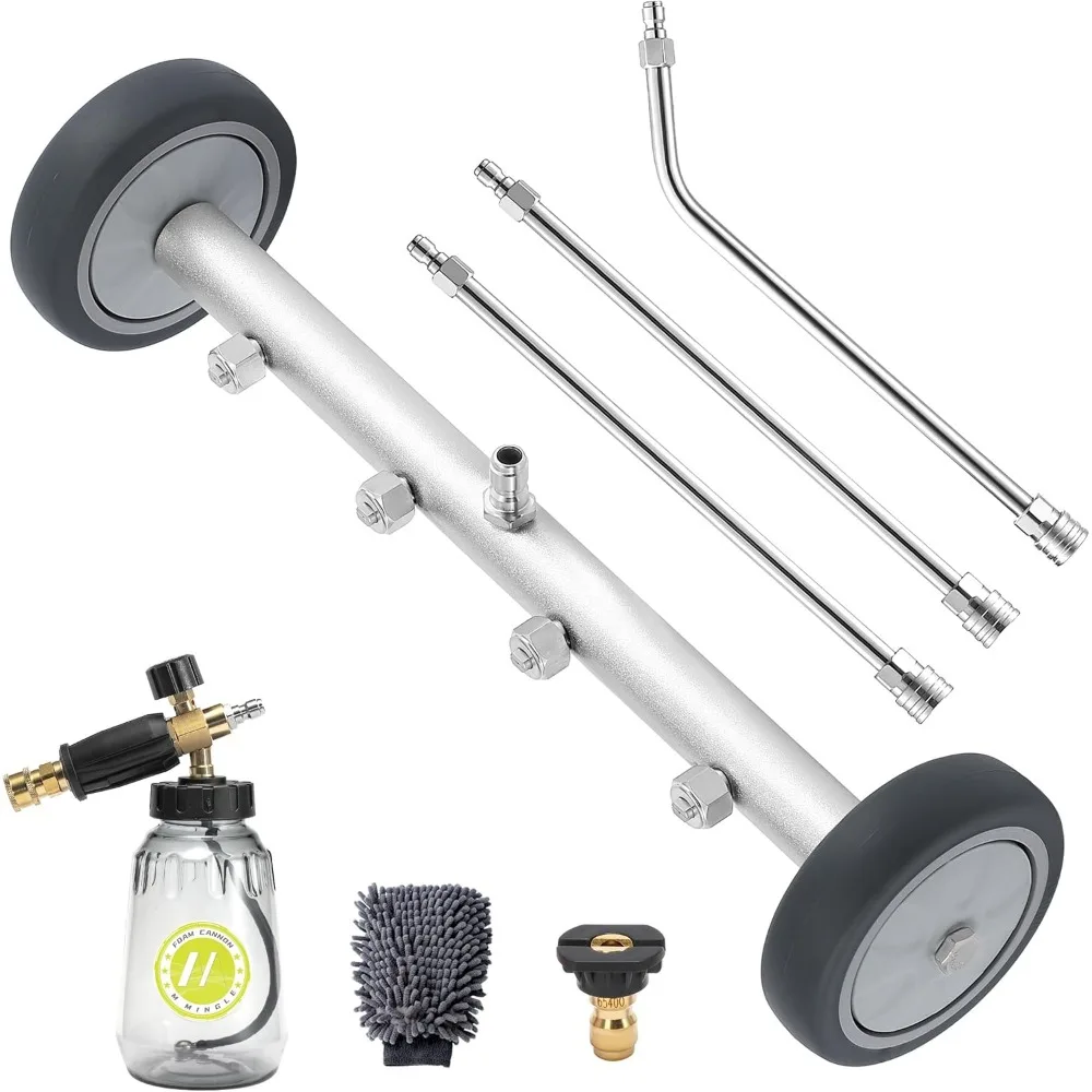 

Насадка для мойки высокого давления на ходувую часть M MINGLE, мощная 16-дюймовая мойка под автомобилем с пенопластовой пушкой и варекой для мойки автомобиля, 4000 PS