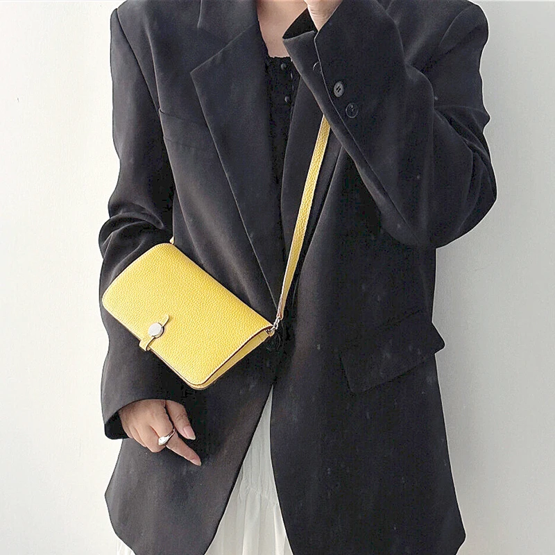 Custom Name Luxury Crossbody Bag Fashion Woman Long Wallet Travel Party Lady Cowhide Card Holder Coin Purse Engraving Phone Bag view 6