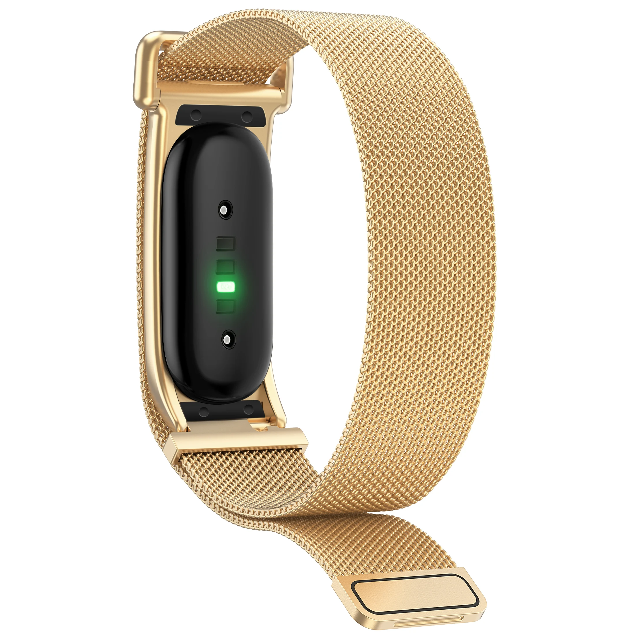 Google Fitbit Air Atmungsaktives Milanaise-Armband Schnellverschluss Verstellbares Weiches Metall-Tracker-Zubehör – Detail 8