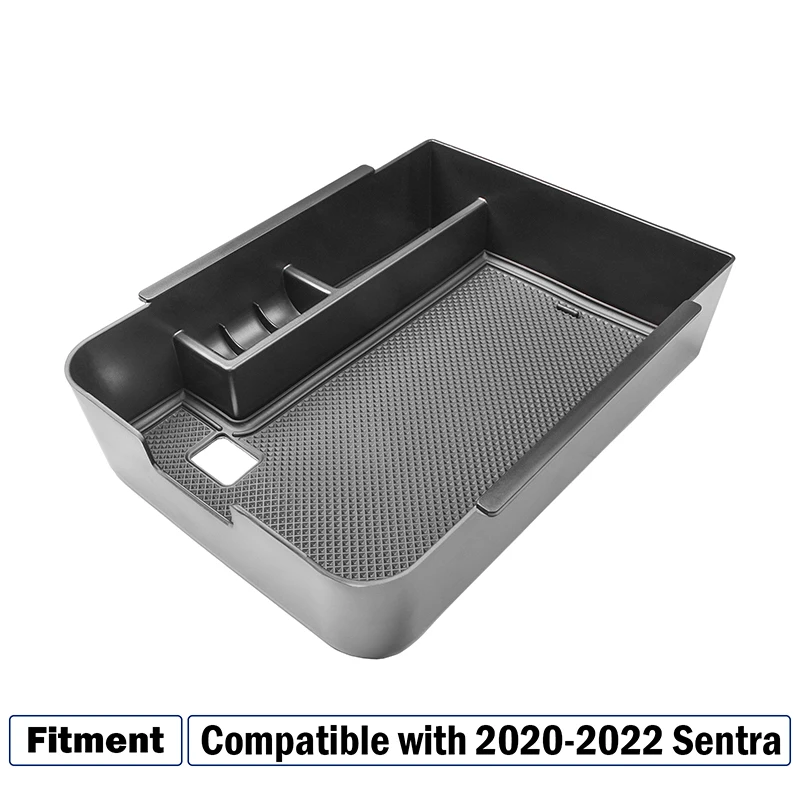 Car Central Console Armrest Storage Box Holder Interior Organizer Glove Tray for Nissan Sentra 2020 2021 2022 Accessories