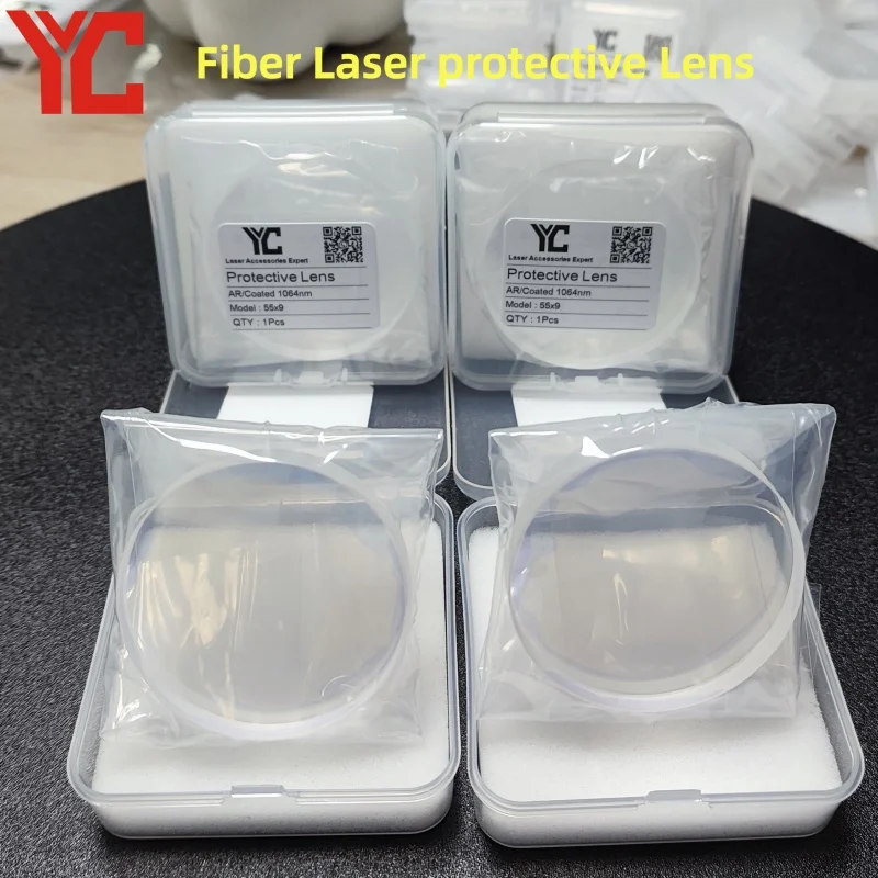 lentilles-de-protection-laser-5-pieces-40x25-40x5-40x7-40x9-55x9-1064nm-en-quartz-fusible-6-40kw-pour-tete-de-decoupe-laser-optique-raytools-boci-wsx-double-face-ar-hydrophobe