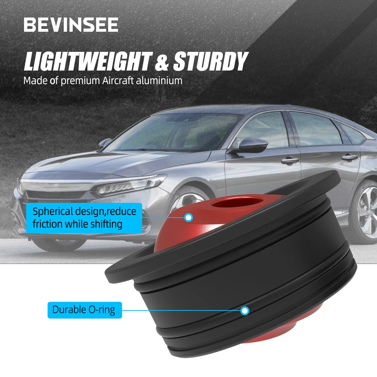 مجموعة جلبة كابل ناقل الحركة من BEVINSEE لسيارة Honda Civic/Civic Si/Civic Type R/Accord/Fit/CRZ، للناقل اليدوي #3