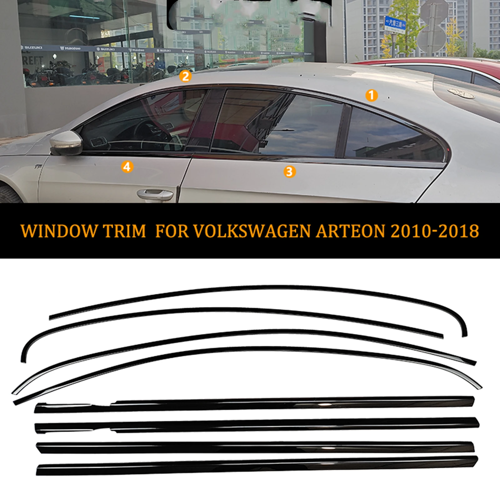 

Накладка на внешнюю оконную полоску для Volkswagen ARTEON 2010-2018 гг.