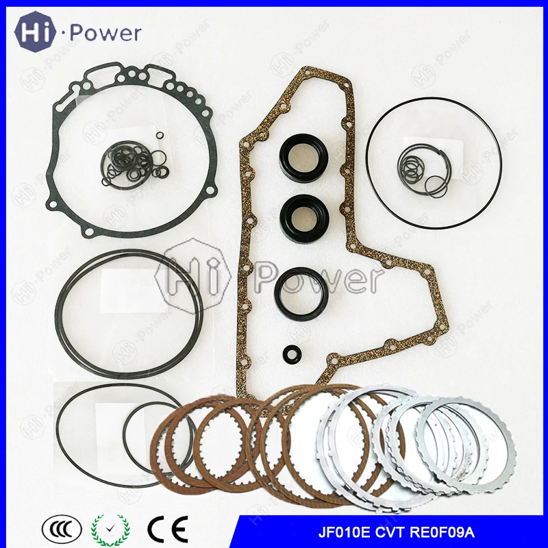 

JF010E CVT RE0F09A Transmission Clutch Master Overhaul Kit For Murano Teana Presage QUEST Discs Repair Kit Friction Steel Plate