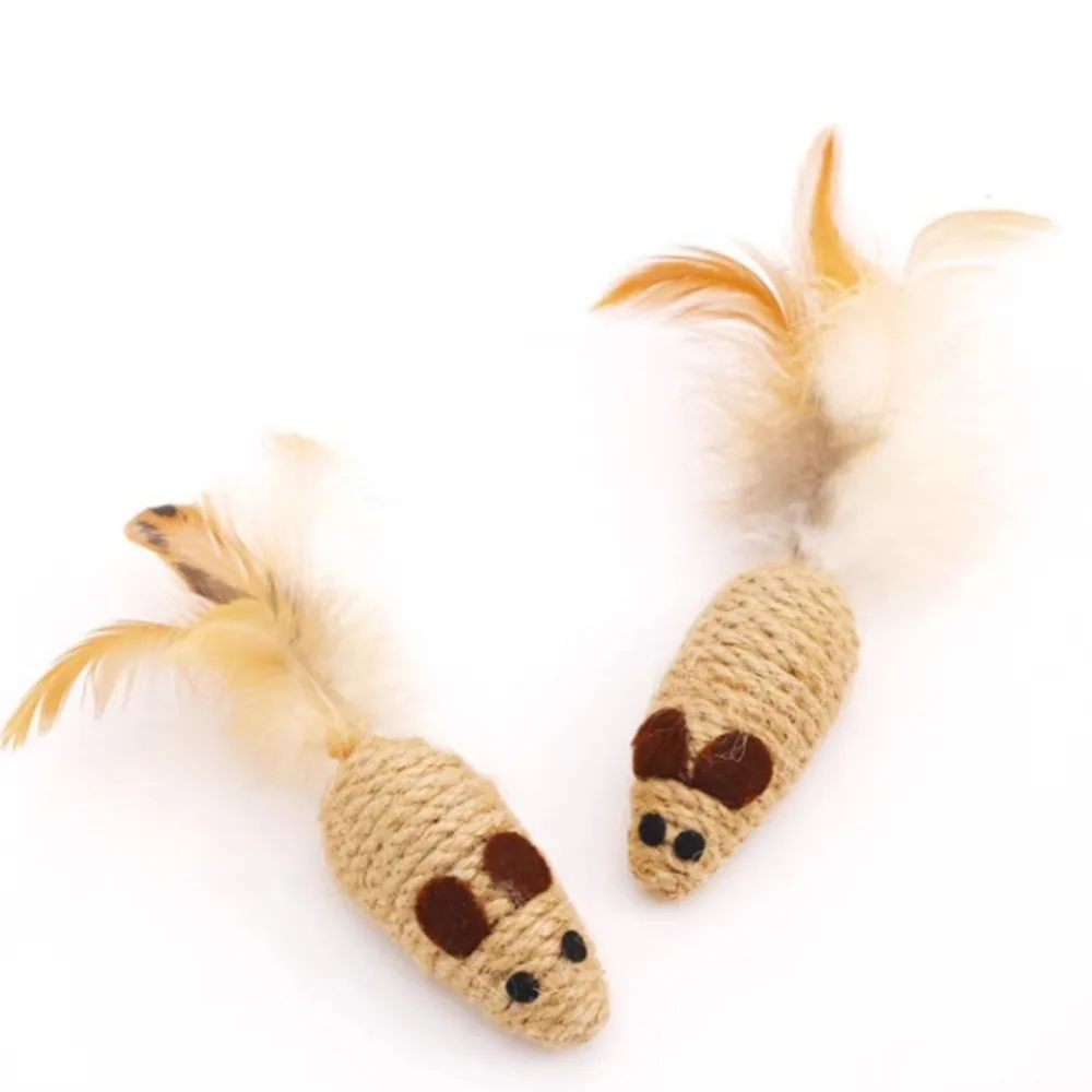 Sisal Falsche Maus Katze Spielzeug Biss Widerstand Stofftier Interaktive Katze Spielzeug Simulation Mäuse Kätzchen Selbst-Spiel Spielzeug pet Liefert – Detail 5