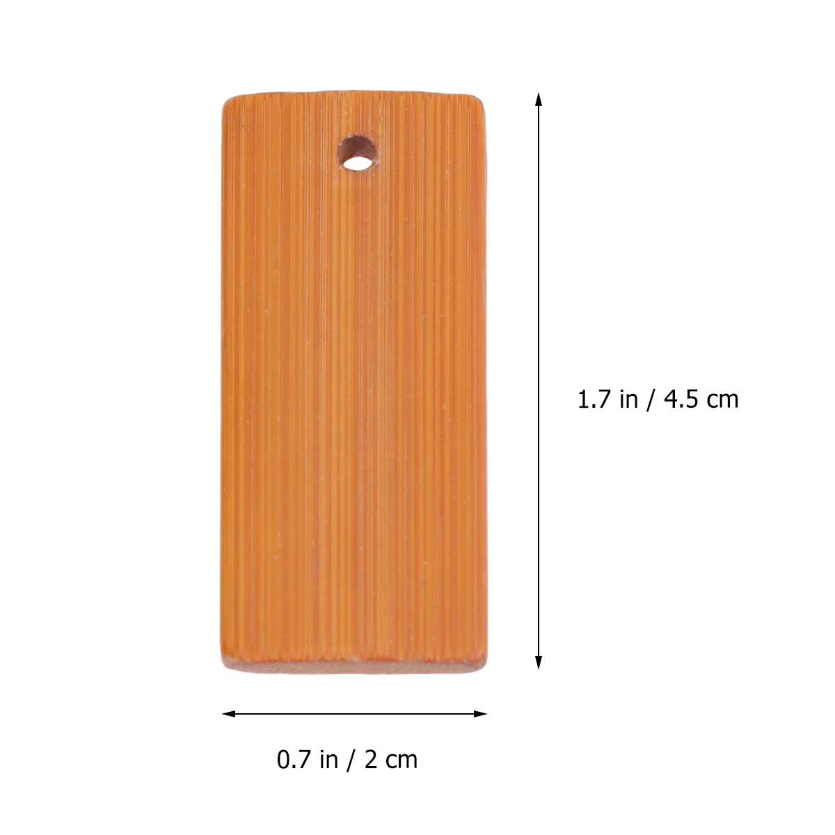 

50 Pcs Bamboo Slip Keychain Stylish Pendant Creative Keyring Decor Fashion Necklace Charm Jewelry Accessory Gift Idea
