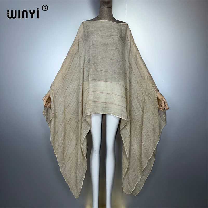 

Платье WINYI, пляжная одежда, топ, пляжная накидка, кафтан, платья макси, топ, женский топ, Абая, Дубай, роскошные мусульманские женские пляжные наряды