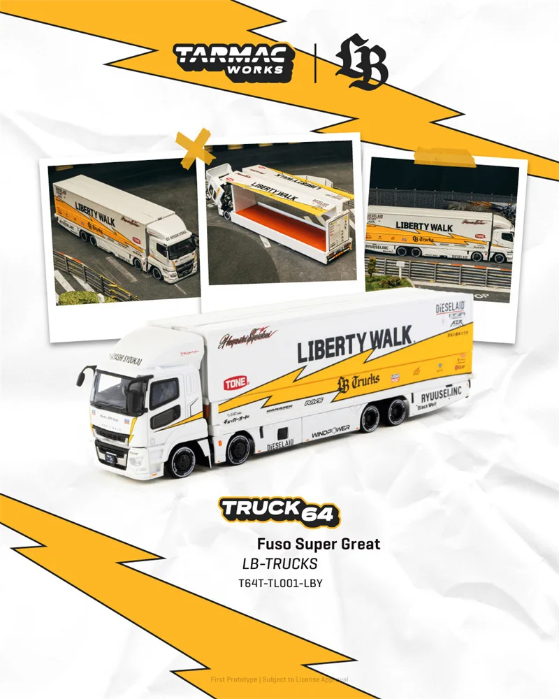 

(Pre-Order) Tarmac Works 1:64 Fuso Super Great LB-TRUCKS Diecast Collector's Vehicle Model Car