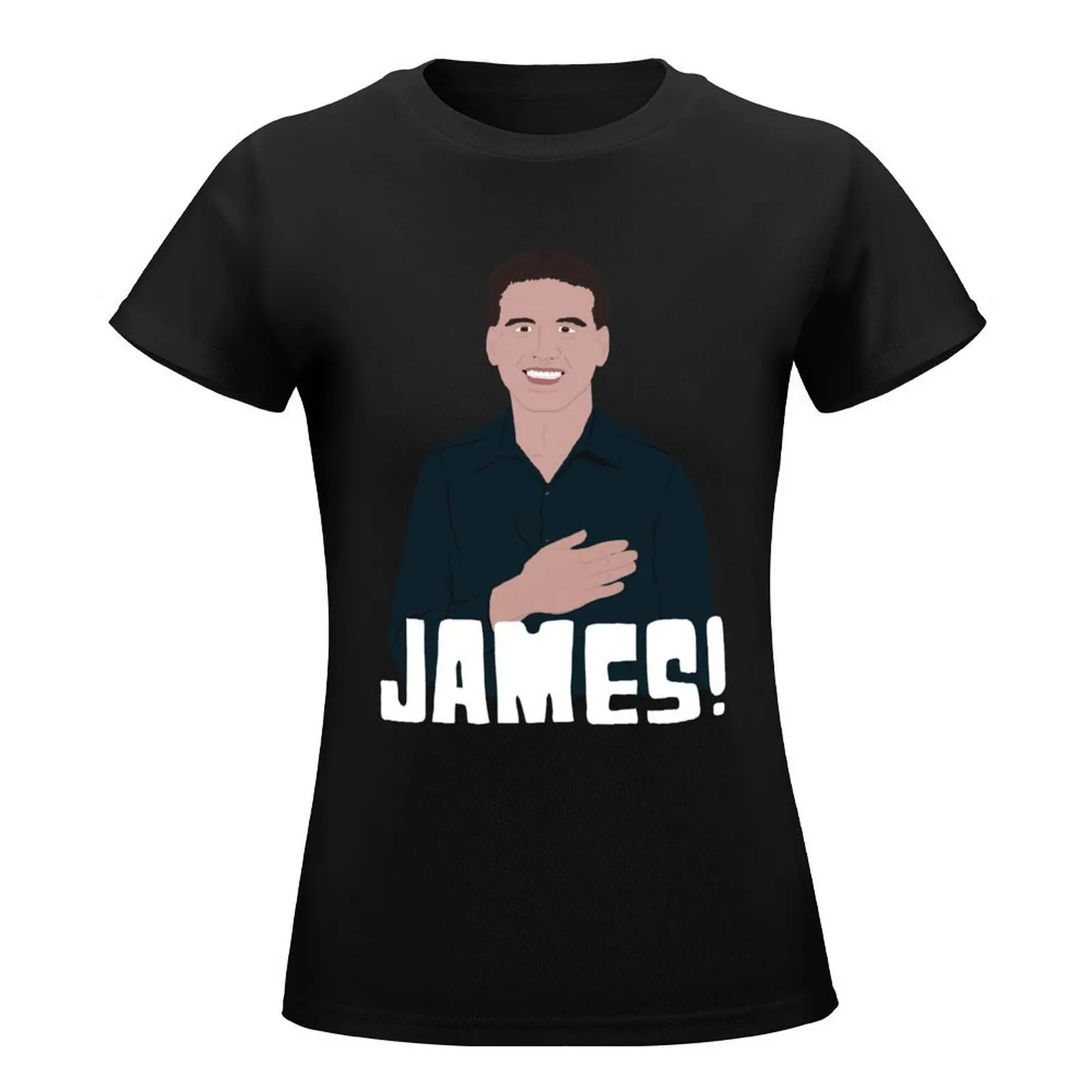 Heroes of Quiz Shows: James Holzhauer, touchdown pose (shirt) T-Shirt customs sublime luxury designer clothing Women