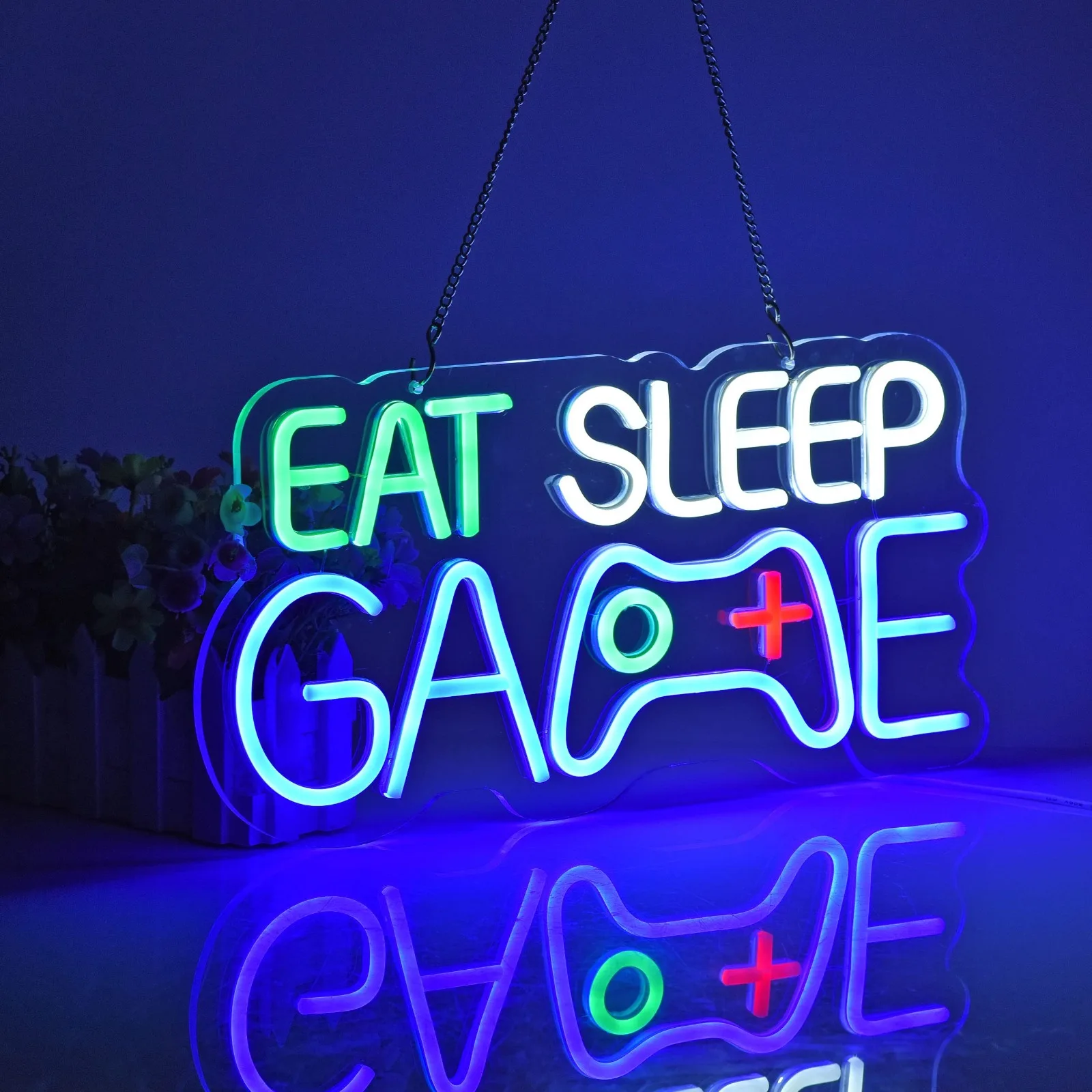 

Game Room Decor Dimmable LED Neon Sign Beer Bar Man Cave Bedroom Home Art Gaming Neon Light Signs Wall Artwork Sign