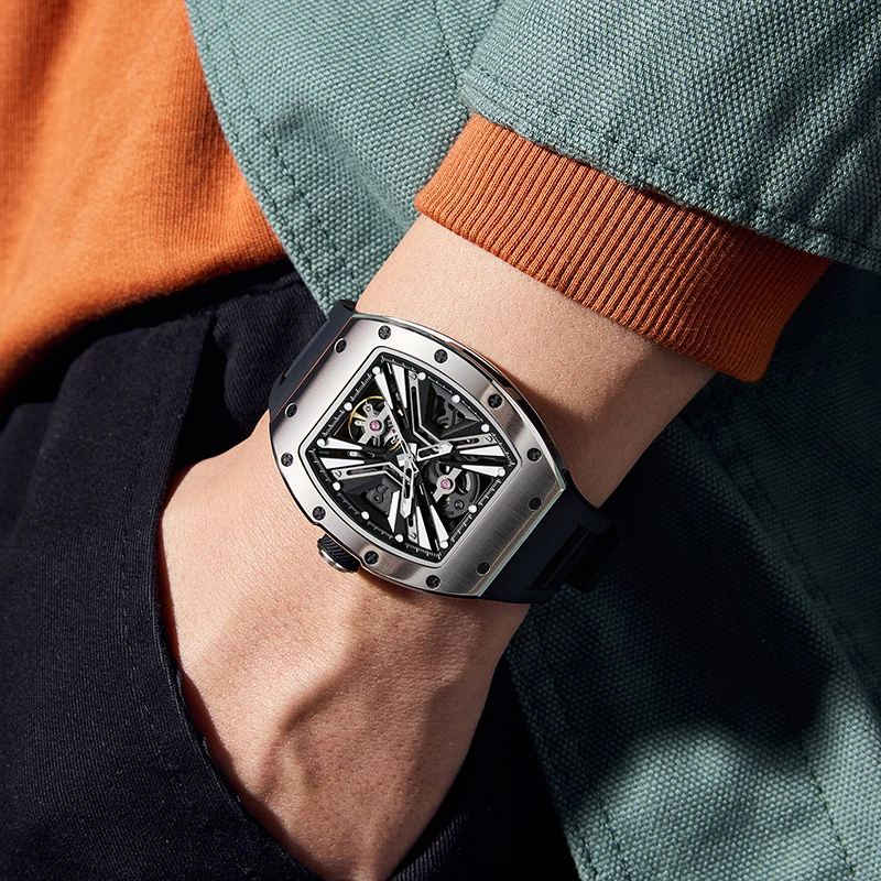 New 2025 High-Quality Men's Fashion Automatic Mechanical Watch - Hot Selling Elegant Timepiece for Men