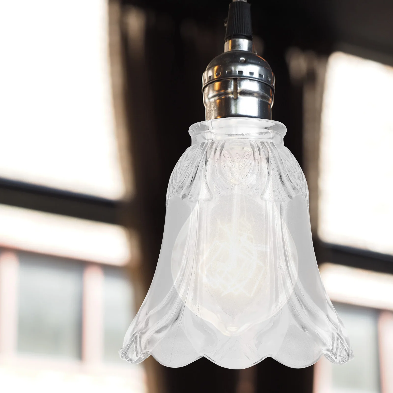 

Glass Frosted Lamp Shade Hard Smooth Surface for Ceiling Light Replacement Glass Lampshade Cover Hanging Lamp Fixture