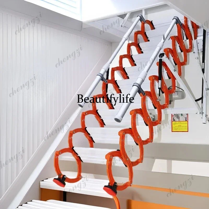 Attic special telescopic stairs household lift stairs stretch hidden duplex villa electric invisible