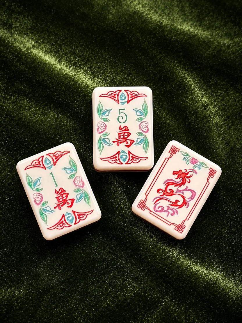 Pink Mother Pearl American Mahjong Set Vintage Design 160/166 Tiles Custom Acrylic Mahjong Cultural Style Family Party Gift