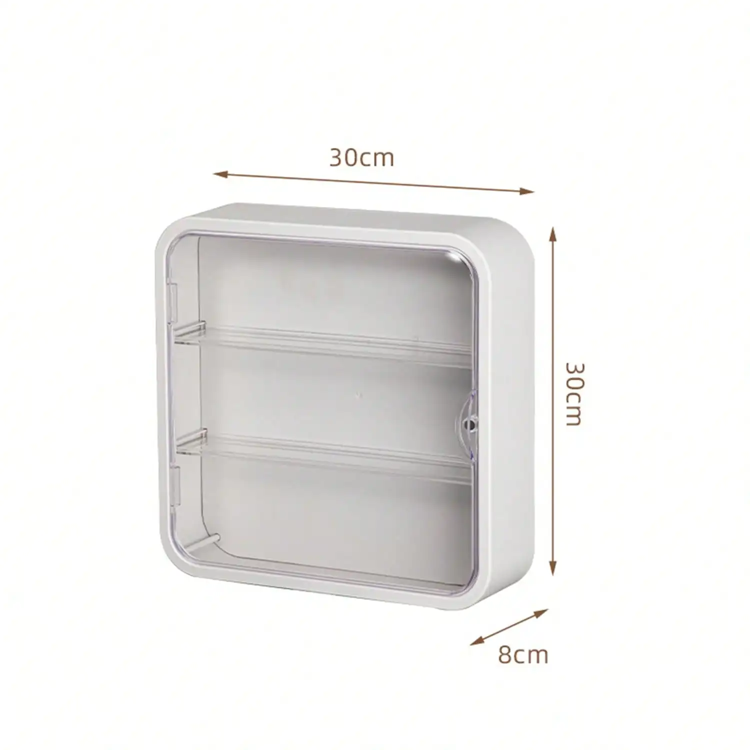 Clear Display Case For Small Toys Figures, Clear Wall Mounted Or Desktop 3Layer Storage Box Cabinet Organizer For Mini Toys