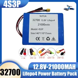 4S3P power battery pack 12.8V 21000mAh large capacity 32700 Lifepo4 battery pack 40A same port charge and discharge balance BMS