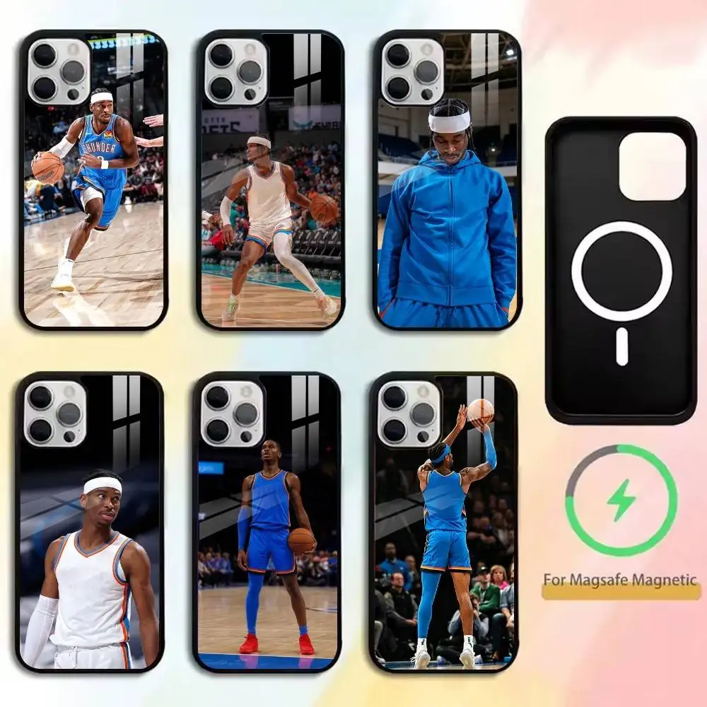 

Shai Gilgeous-Alexander-Canada-Basketball-Sport Phone Case For IPhone17,16,15,14,13,12,11 Plus,Pro Supports Magnetic Wireless