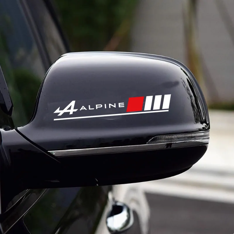 2 قطعة سيارة مرآة الرؤية الخلفية ملصق لرينو جبال الألب رافال ميجان أسترال كليو كويد ألاسكا كابتور زوي أسترال اسبيس ذات المناظر الطبيعية الخلابة