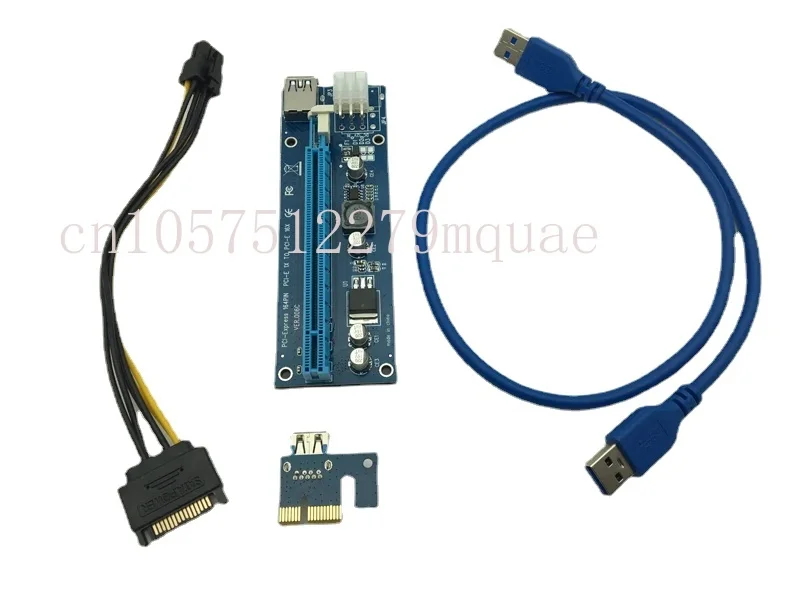 18pcs Premium Quality 60cm PCI-e Express 1x to 16x Extender Riser Card with SATA Power USB Cable for Graphics