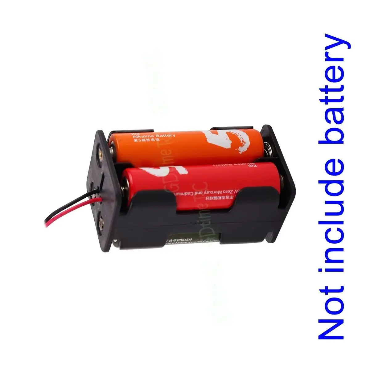 1pc New JST JR Plug Holder Case Box Storage Wire Leads 2-slot 4 x AA Battery For RC Car HSP WLtoys HPI Traxxas TAMIYA Axial