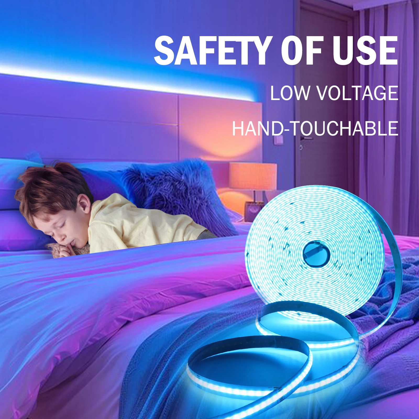 24V RGBW RGBWW COB LED Strip Light 10M 672LEDs/M High Density Dotless FOB Flexible LED Tape Ribbon LED Tape Diode for Room Decor