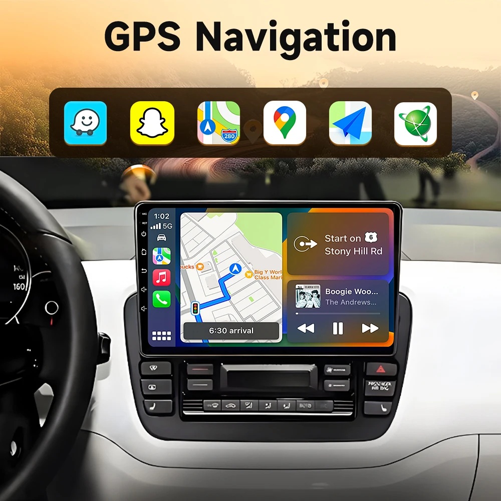 Car Radio 10'' Android16 For Volkswagen VW UP Hand-Automatic Dual-Mode 2013-2016 Wireless Stereo Navigation Touch Screen Wifi RD