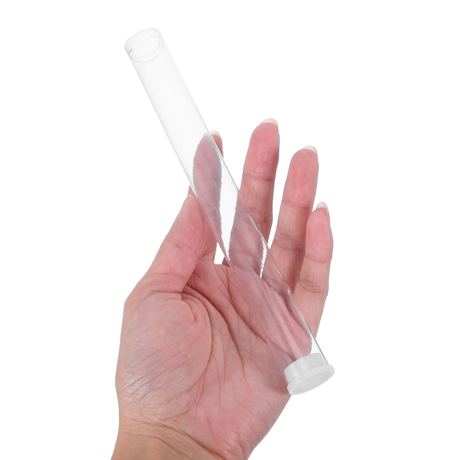 

6Pcs Clear Plastic Small Tubes for Incense Stick Storage Elegant Design Home Decor Aroma Meditation Small Storage Tubes