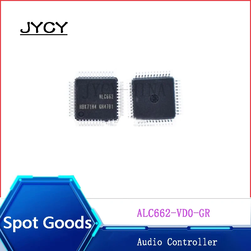 2PCS/lote Audio Controller  ALC662-VD0-GR ALC662 LQFP48  Audio driver chip