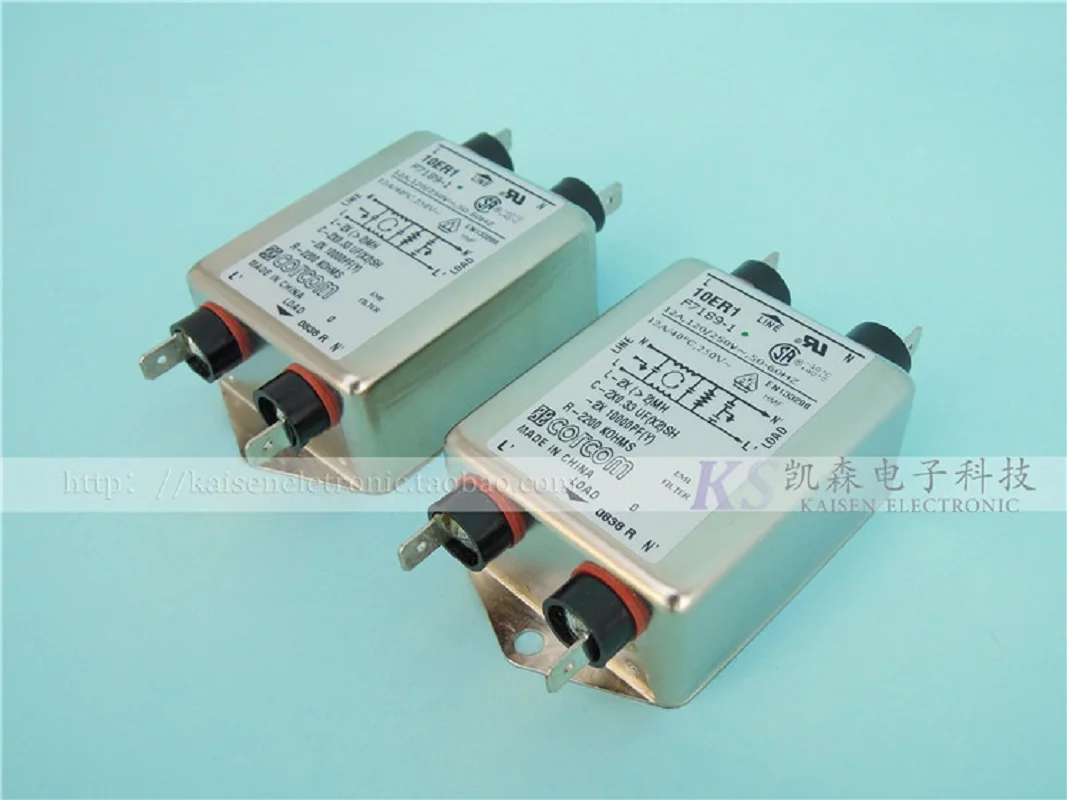 10er1 r série f7189 1-6609031-3 10a emi iec vde filtro