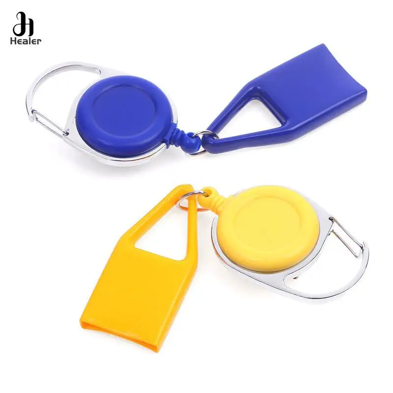 1pc Silicone Lighter Protective Cover Lighter Holder Sleeve Clip With Retractable Keychain Regular Size Smoking Accessories