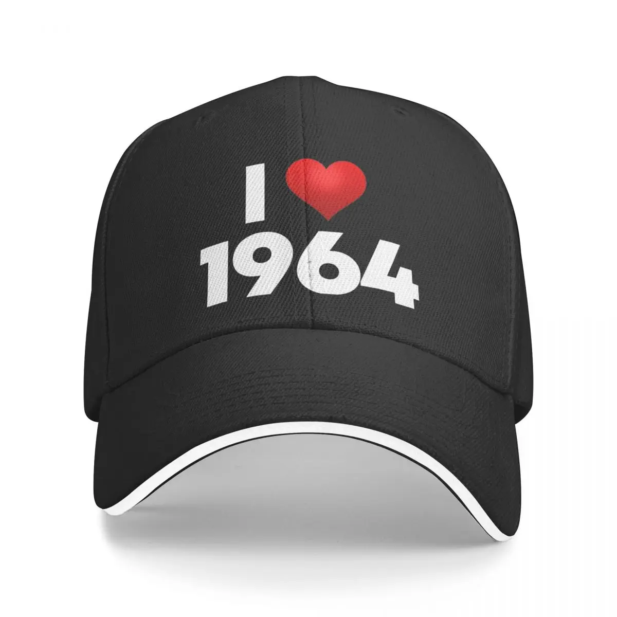 

Classic I Love 1964 60th Birthday Present Baseball Caps Unisex Trucker Hat 60 aged gift Headwear For Outdoor Golf Adjustable