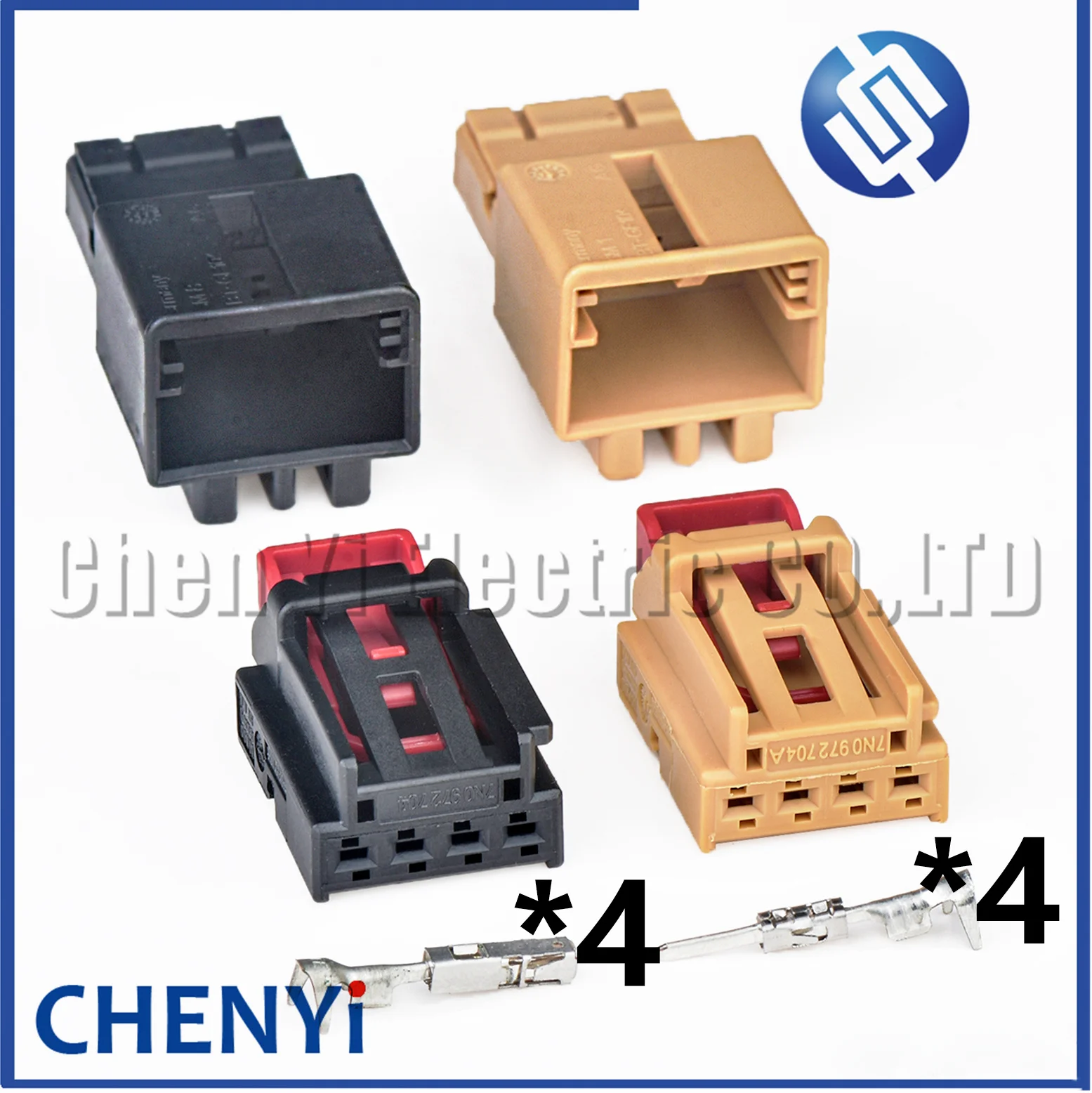 4 Pin Car Taillight Chair Connector For Tail lamp harness Plug 3AA972714 7N0972704 3AA 972714 7N0 972 704 3AA972714A 7N0972704A