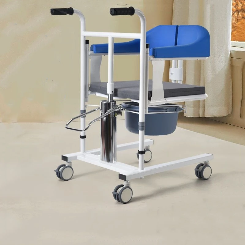 540 mm width transfer toilet shower chair hydraulic patient transfer lift nursing disabled transfer chair