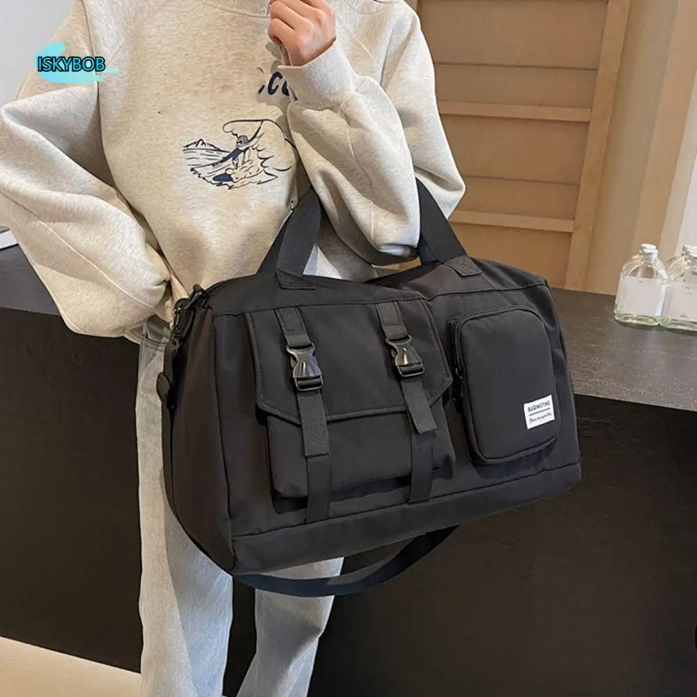 

Oxford Cloth Fitness Duffel Bag Single Shoulder Large Capacity Gym Bag with Shoe Compartment Dry And Wet Separation