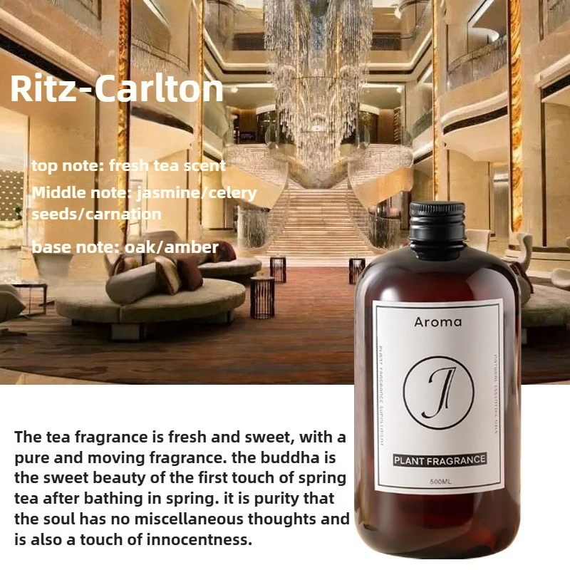 Aromatherapy Essential Oil for Aroma Diffuser and ReedDiffuser,Home Fragrance Aroma Oil Refill,Hilton,Cologne,Ritz-Carlton,500ML