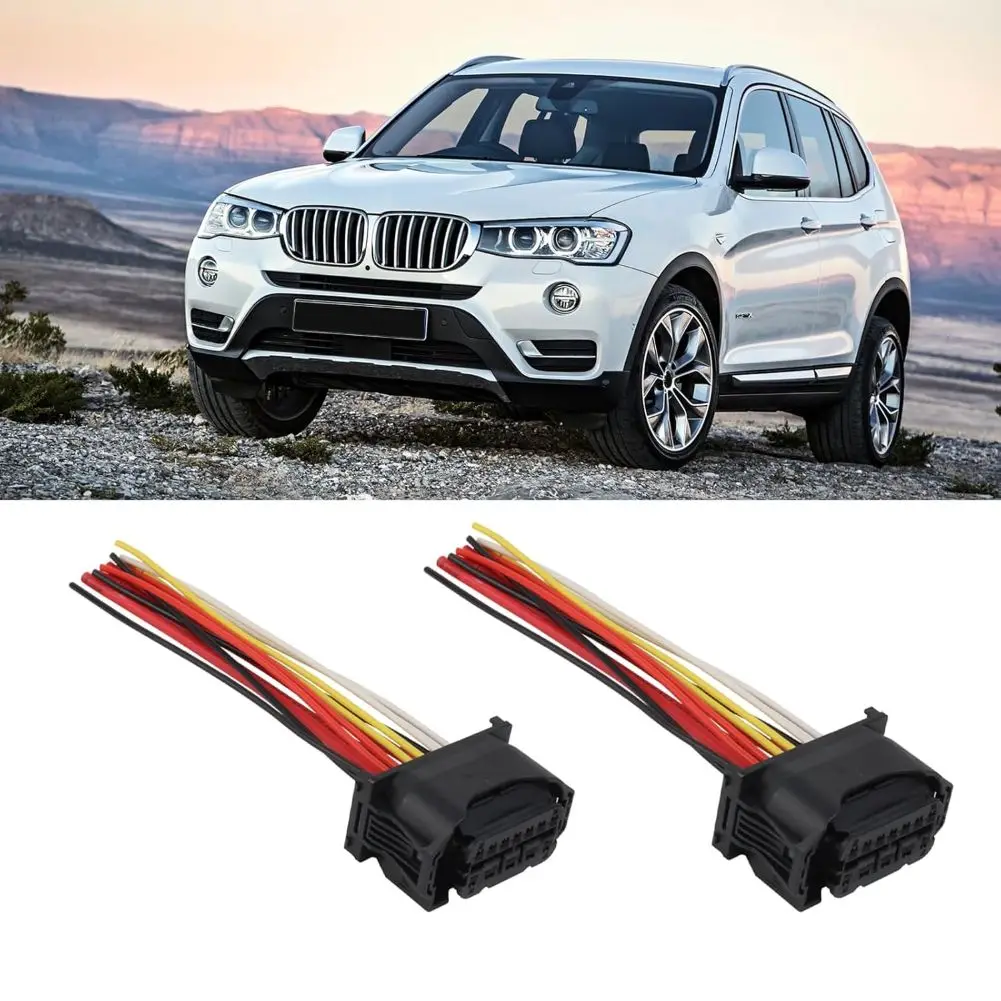 2PCS Headlight Cable Connector Compatible with For BMW 5 Series 6 Series and for 7 Series Repair Kit Part 6925638DX