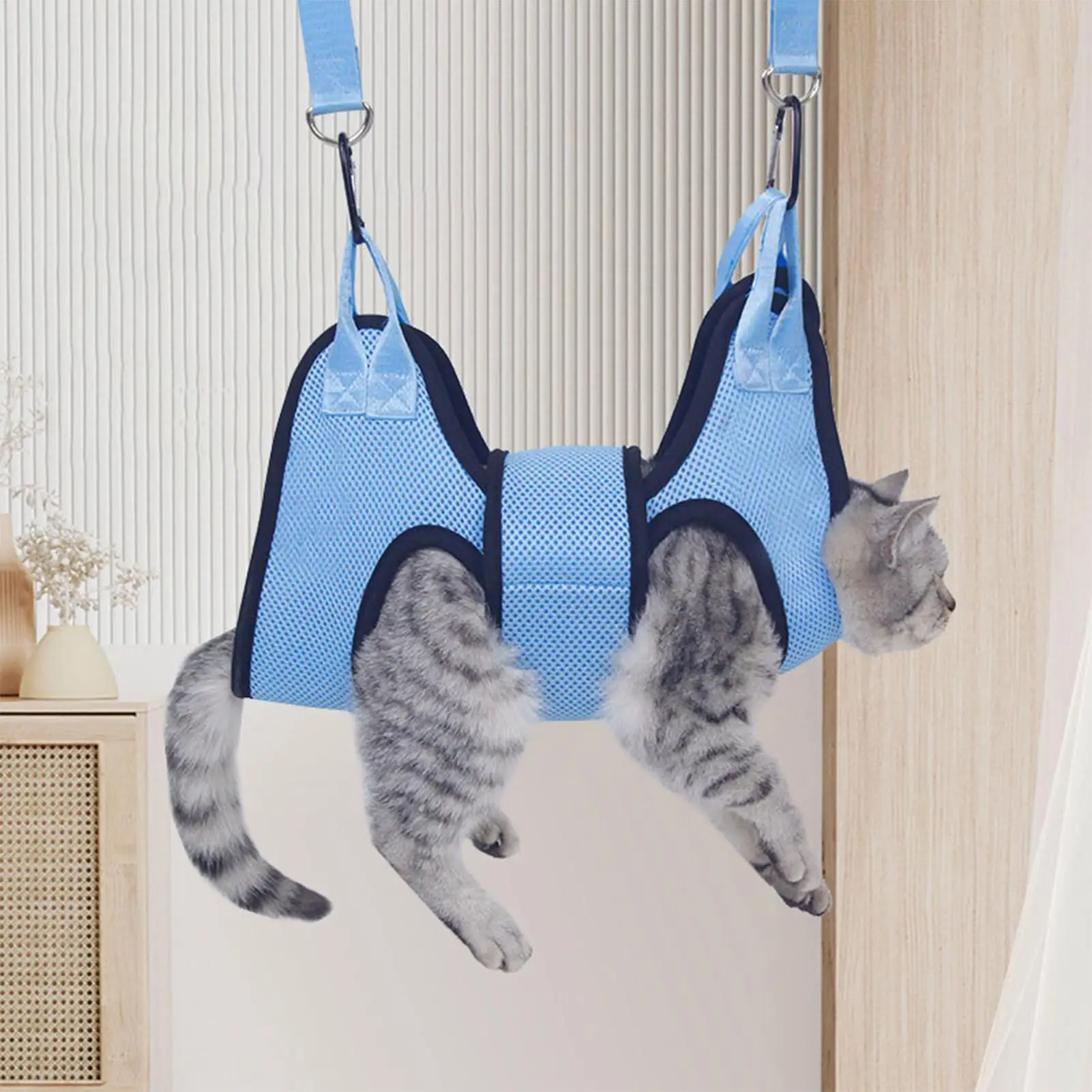 Pet Grooming Hammock With Security Strap Anti Scratch Pet Avoid scratching Nail Trimming Dog Cat Beauty Hanging Pet Supplies