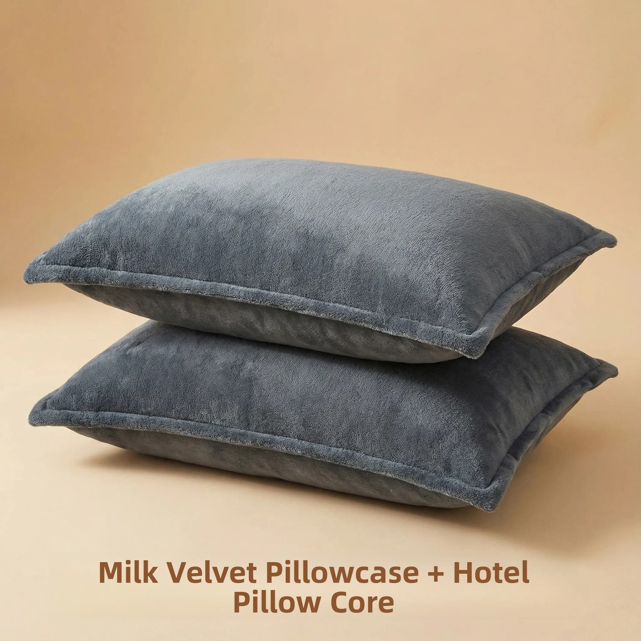 

Thiened Milk Velvet Pillow for Students And Adults Home Use Warm And Comfortable Polyester Fiber Rectangular Single Person ...