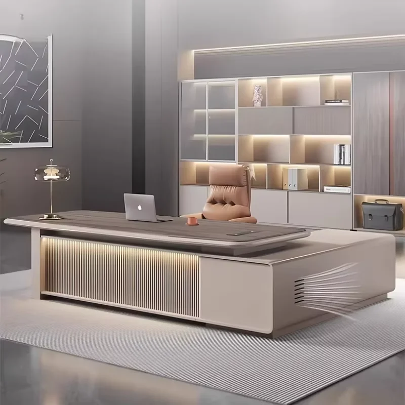 Designer L Shaped Office Desk Conference Minimalist Manager Reception Office Desk Secretary Unusual Metal Escritorio Furniture